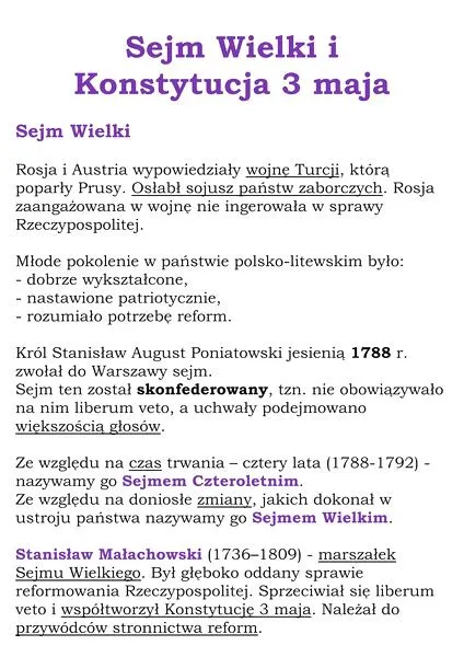 Historia sejmu skonfederowanego
