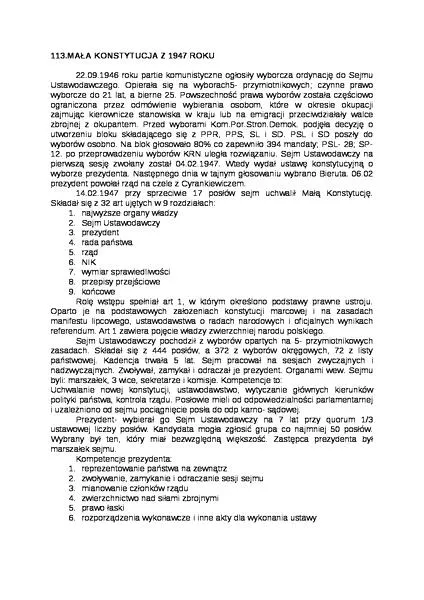 Mała konstytucja