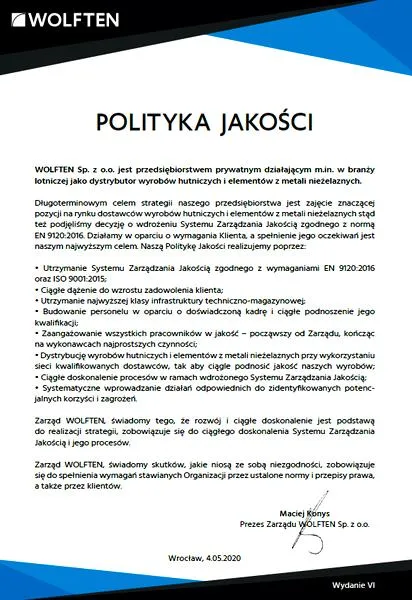Polityka jakości